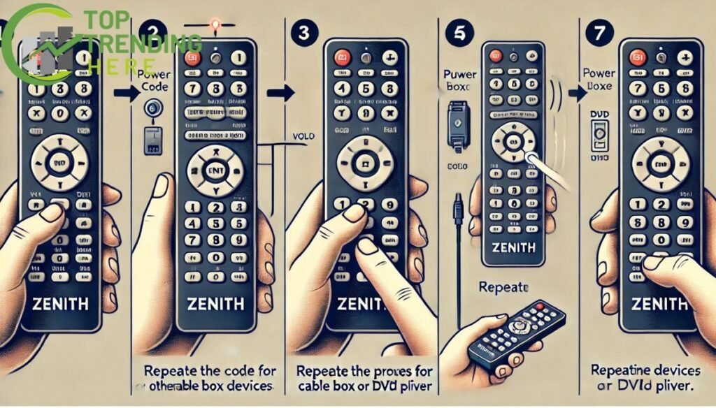 Programming your Zenith remote control